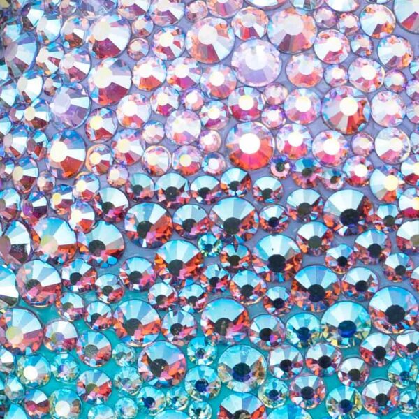 Mermaid Ombre Crystals Swatch