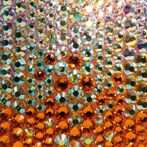 Orange Ombre Crystals Swatch