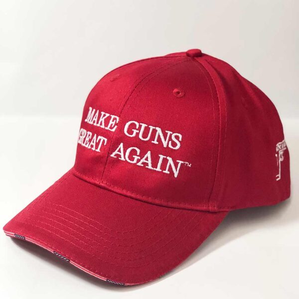 Red Make Guns Great Again Hat Side